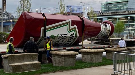 Iconic Giant Ketchup Bottle Returns To Heinz Gate Outside Acrisure Stadium