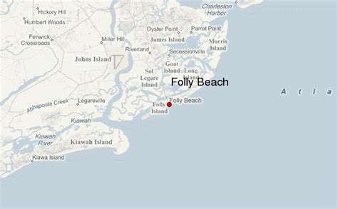 Printable Folly Beach Street Map