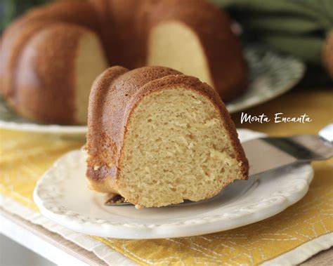 Bolo de creme de leite baunilha fácil de fazer Monta Encanta