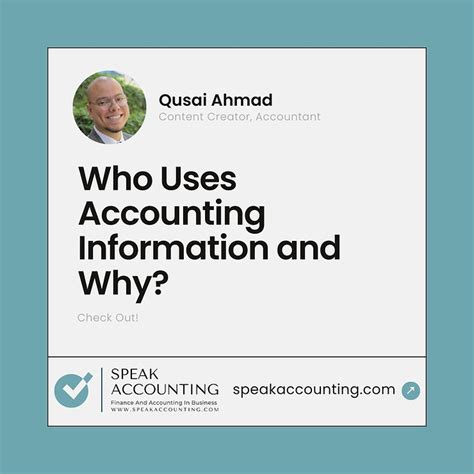 Who Uses Accounting Information and Why? - Speak Accounting