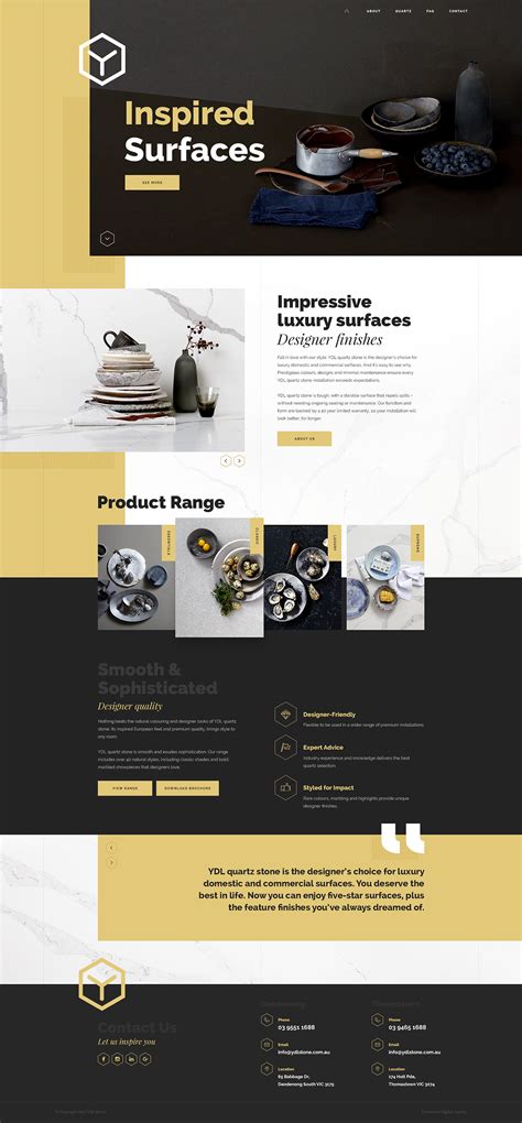 YDL Stone Website on Behance