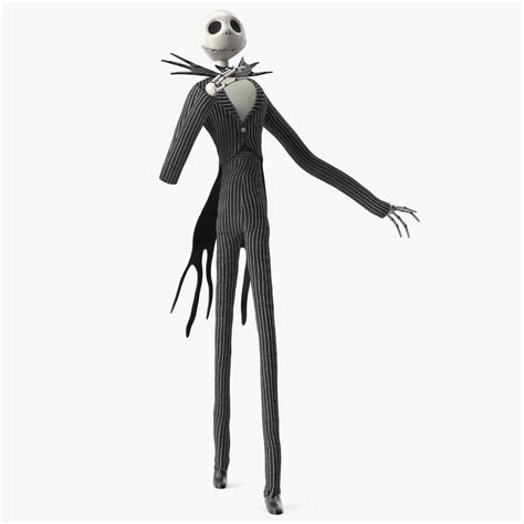 Character Jack Skellington Walking 3d Model 49 3ds Blend C4d Fbx