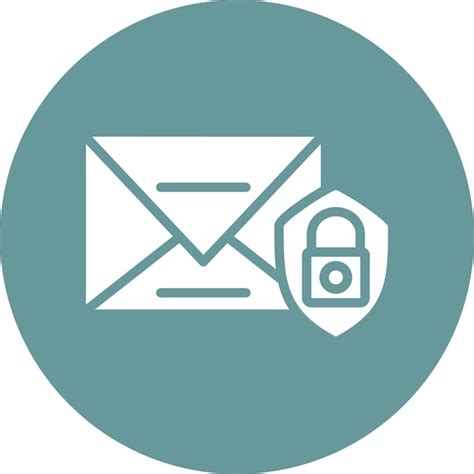 Estilo Del Icono De Seguridad Del Correo Electr Nico Vector Premium