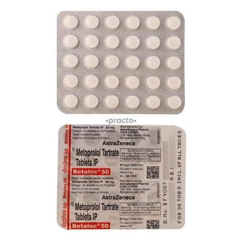 Betaloc 50 Mg Tablets Generic Drugs at Best Price in Delhi | Arahant ...