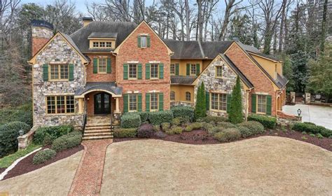 2 Million Brick And Stone Home In Atlanta Ga Homes Of The Rich