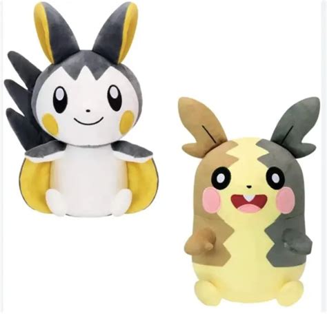 POKÉMON TSURETTE EMOLGA Morpeko Grande poupée en peluche 24 cm EUR 58