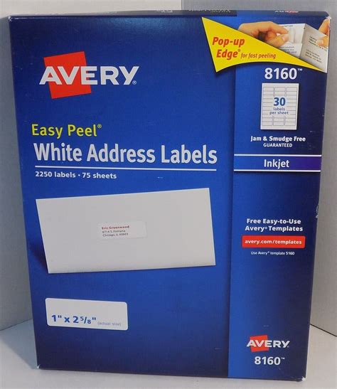 Avery Address Label Template 8160