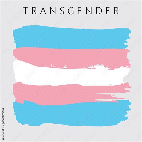 Sexual Identity Pride Flag Of Transgender Lgbt Symbols Flag Gender With Blue Pink And White