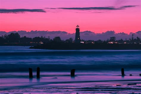 Lighthouse during Night · Free Stock Photo