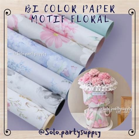 Jual Sw Flower Bi Color Flower Wrapping Cellophane Tone Dua Warna