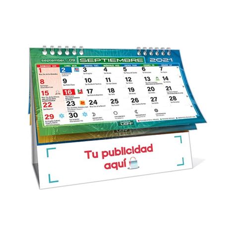 Escritorio Horizontal Base Vinil Blanco Calendarios Y Mas