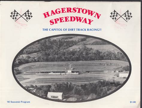 Hagerstown Speedway PA Dirt Track Program 7/21 1985 Firecracker QM results