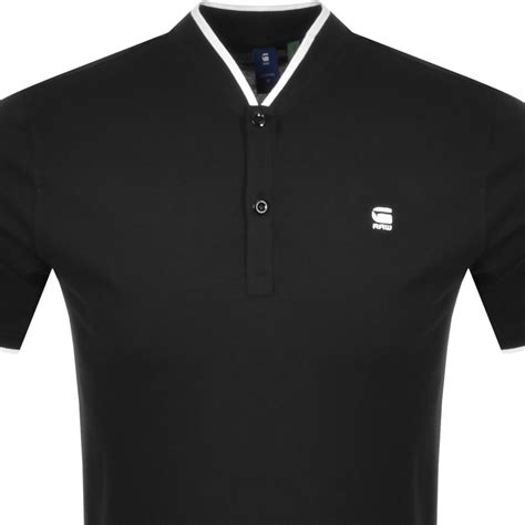 G Star Raw Sport Slim Polo T Shirt Black Mainline Menswear