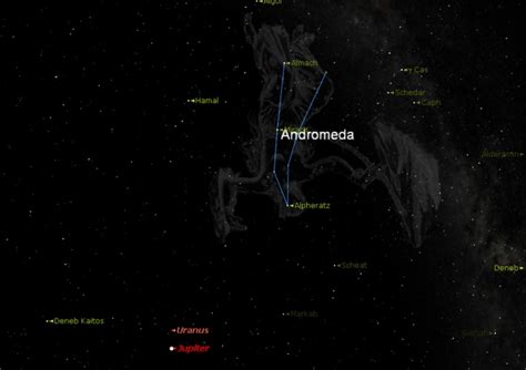 Andromeda Galaxy Sky Map