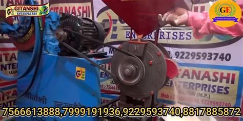 Gitanshi Electric Motor Chaff Cutter With Atta Chakki Machine Beed Body