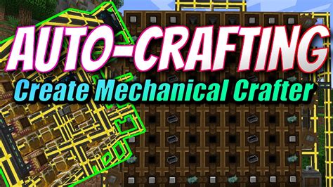 Create Auto Crafting With Mechanical Crafters Simple Tutorial