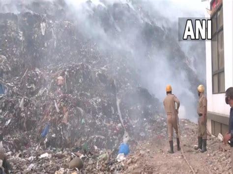 15 Hours On Firefighting Operation Underway At Bhalswa Landfill Site