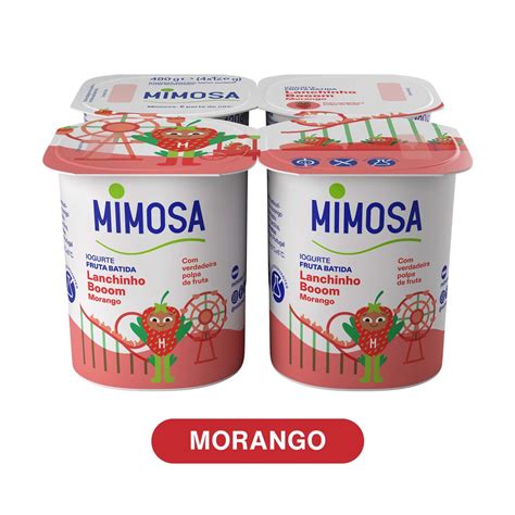 Mercad O Pingo Doce Iogurte Fruta Batida De Morango Mimosa Pack