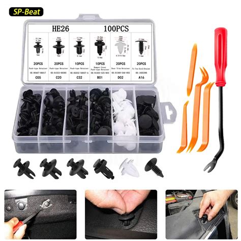 Kit De Clips De Fixation Automatique Pour Voiture Clips De Rivet De