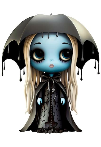 Premium PSD | Halloween creepy doll