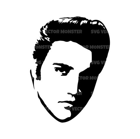 Elvis Presley Svg Rockn Roll Music Svg Vector Cut File Etsy