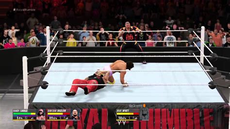 WWE 2K16 Royal Rumble Finisher Glitch Bug Dancing Bam Bam YouTube