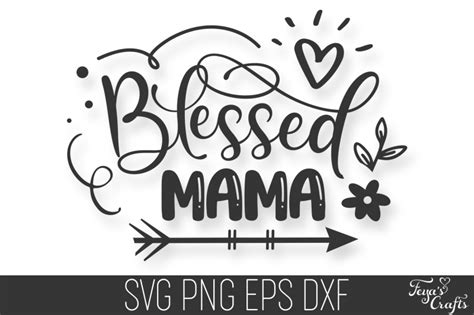 Blessed Mama Svg Cut File By Anastasia Feya Fonts Svg Cut Files