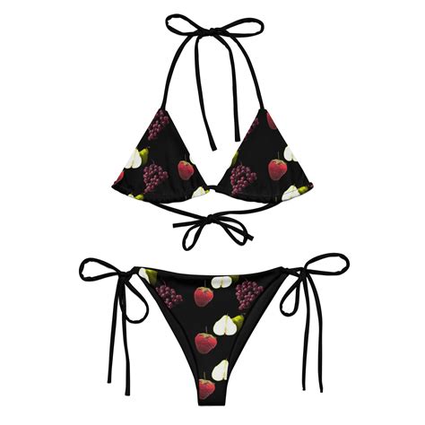 Fruit Print Bikini Fruit Bikini Fruit Swimwear Printed Bikini S S Triangle Bikini Hot