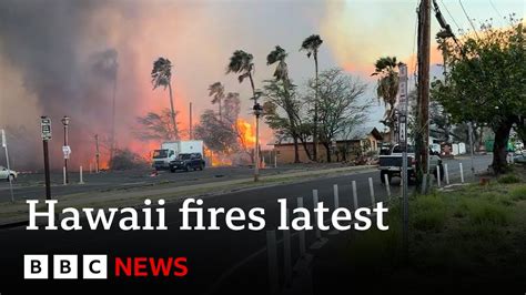 At Least 36 Dead As Hawaii Fires Devastate Island Of Maui Bbc News