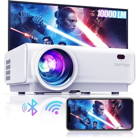 Vid Oprojecteur Wifi Bluetooth Lumens Mini Projecteur Full Hd