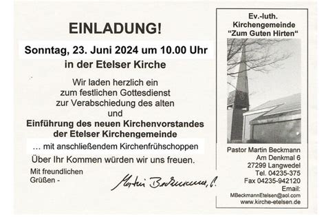 Einf Hrung Des Neuen Kirchenvorstandes Kirche Etelsen Flickr