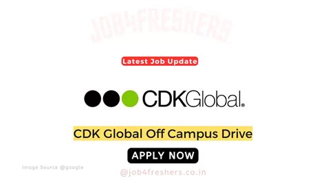 Cdk Global Off Campus Hiring Software Engineers Apply Now Job Freshers