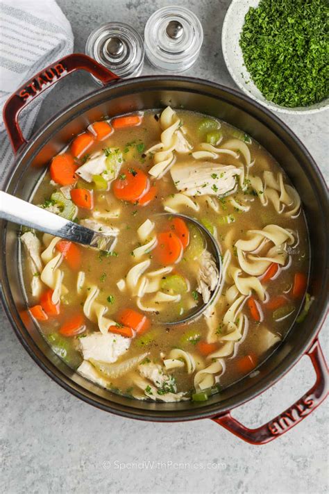 Home Made Turkey Noodle Soup Spend With Pennies Tasty Made Simple