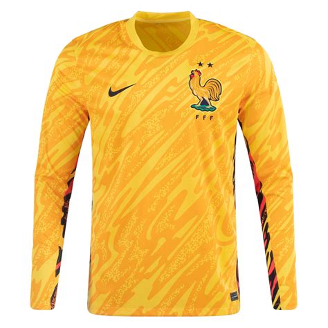 Nike Mens France Goalkeeper Jersey 24/25 (Tour Yellow/University Gold/ - Soccer Wearhouse