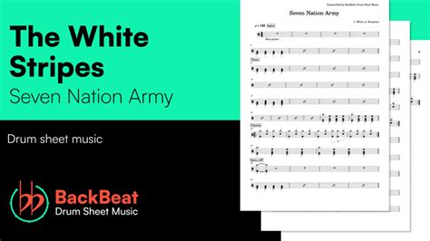 The White Stripes Seven Nation Army Drum Sheet Music