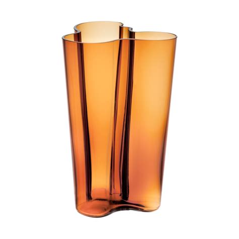 Wazon Szklany ALVAR AALTO VASE 25 1 Cm Miedziany Moaai Sklep Z