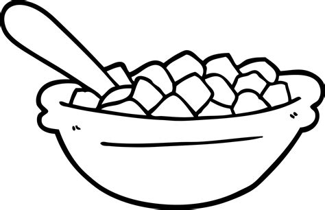 cartoon cereal bowl 12353027 Vector Art at Vecteezy