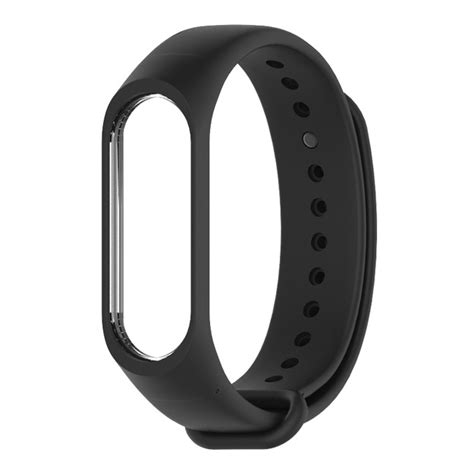 Silicone Strap Watchband Untuk Xiaomi Mi Band Replika Black