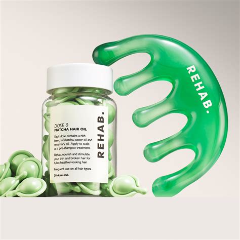Dose 0 Matcha Hair Oil & Oiling Comb – rehabyourhair