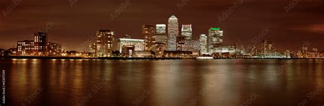 City skyline at night Stock Photo | Adobe Stock