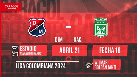 En Vivo Independiente Medellín Vs Atlético Nacional Liga Colombiana