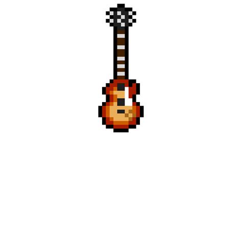 Les Paul Guitar Pixel Art