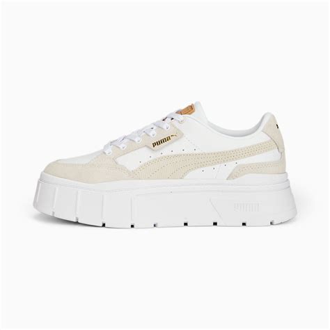 Mayze Stack Cord Sneakers Women Puma White Pristine Puma Shoes Puma