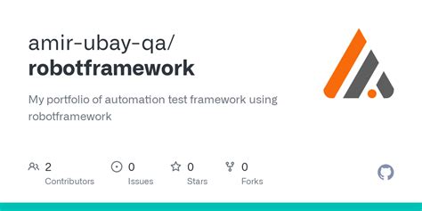 Github Amir Ubay Qa Robotframework My Portfolio Of Automation Test