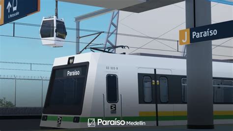 Paraíso Medellín Metrô Ônibus Metrocable Roblox