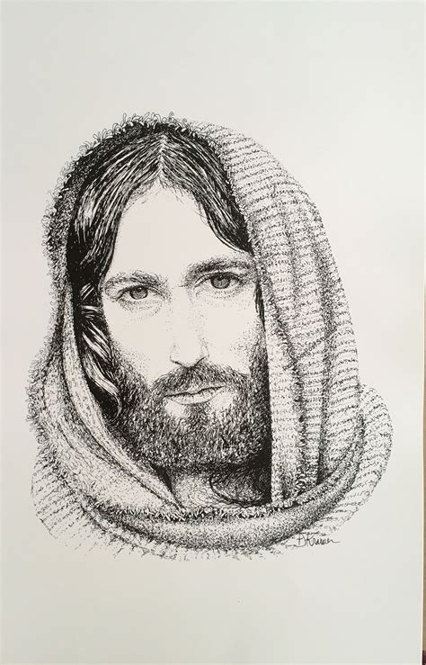 Pen Drawings Of Jesus Taken From The Movie Jesus Of Nazareth And