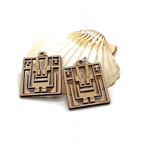 Aztec Inspired Earrings – Glowforge Shop