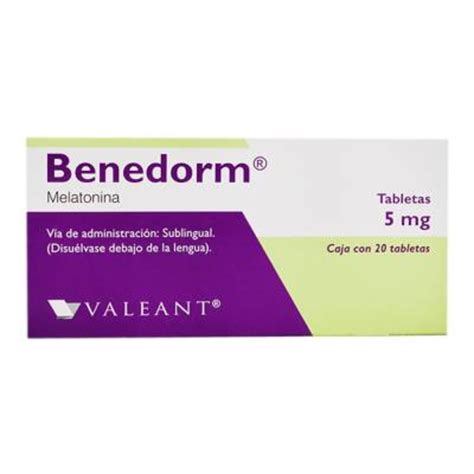 Benedorm 5 Mg 20 Tabletas Sublinguales Walmart