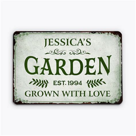 Personalized Garden Metal Signs - Personal House