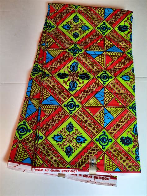 African Ankara 100 Cotton Fabrics 6 Yards Etsy